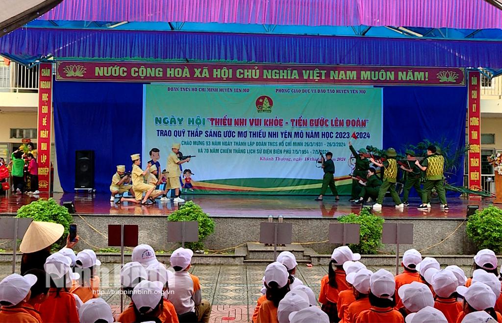 Ngày hội Thiếu nhi vui khỏe - Tiến bước lên đoàn huyện Yên Mô