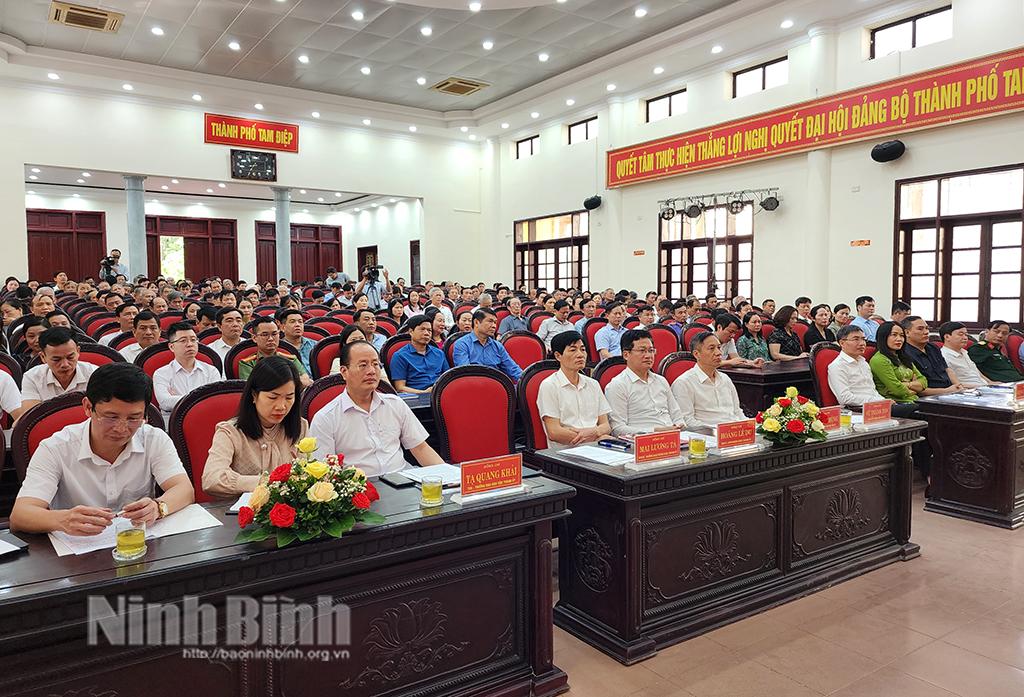 Thành ủy Tam Điệp tổng kết 10 năm thực hiện Nghị quyết số 33 - NQ/TW của Ban Chấp hành Trung ương Đảng