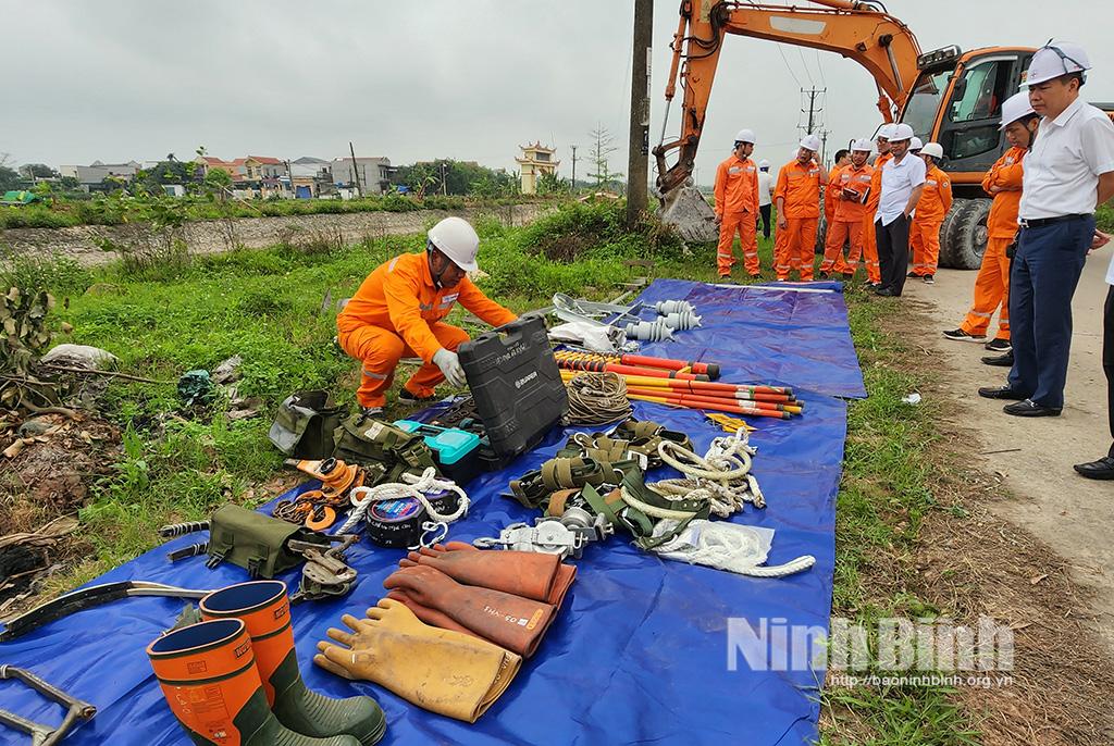 Diễn tập PCTT&TKCN - xử lý sự cố lưới điện - an toàn thông tin và an toàn lao động