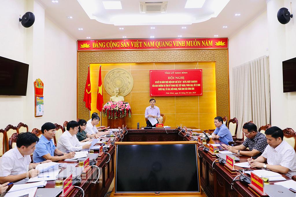 Sơ kết 5 năm thực hiện Quy chế số 07-QC/TU của Ban Thường vụ Tỉnh ủy