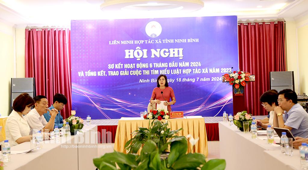Liên minh HTX tỉnh triển khai nhiệm vụ 6 tháng cuối năm
