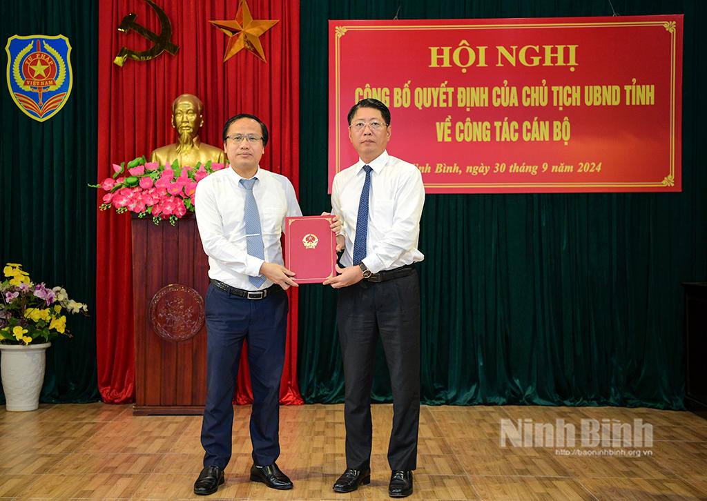 Công bố Quyết định bổ nhiệm Giám đốc Sở Tư pháp