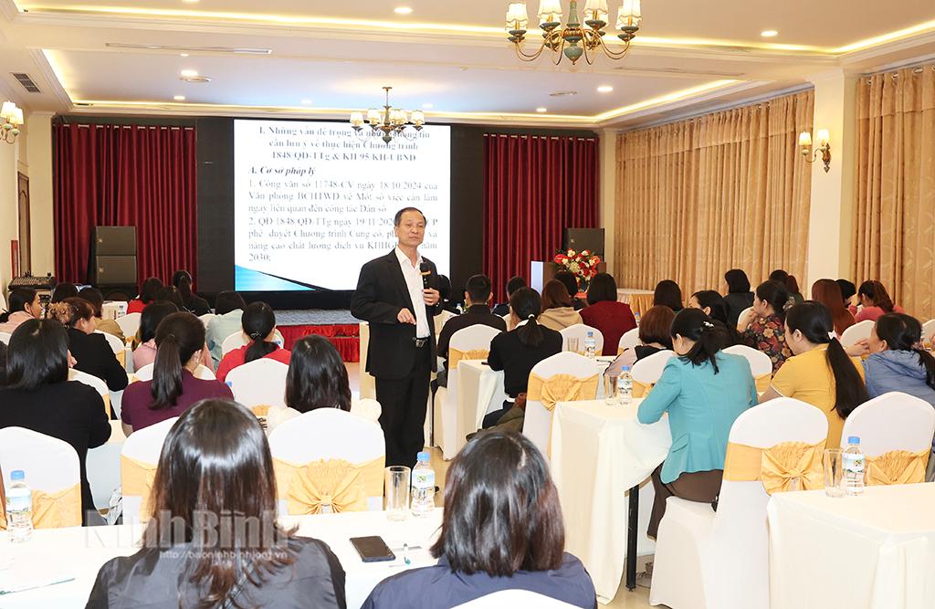 Quang cảnh lớp tập huấn.