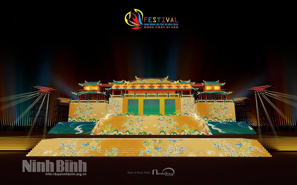 Thiết kế sân khấu khai mạc Festival Ninh Bình lần thứ III.