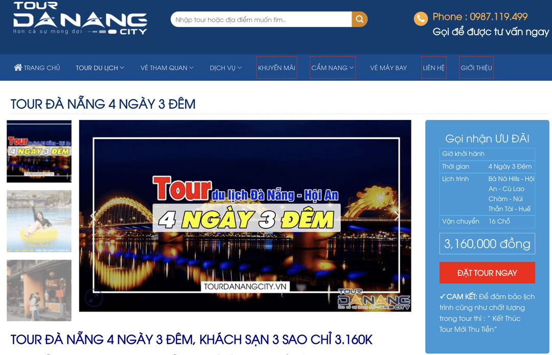 TourDaNangCity tổ chức tour Đà Nẵng 4 ngày 3 đêm chất lượng.
