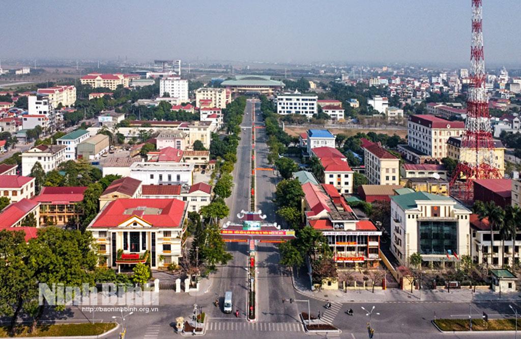 Một góc thành phố Hoa Lư hôm nay.