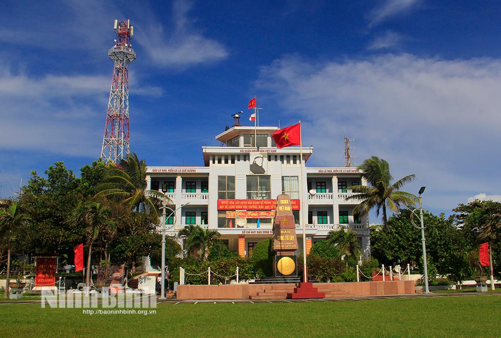 Đảo Song Tử Tây có tỷ lệ xanh hóa 90%.