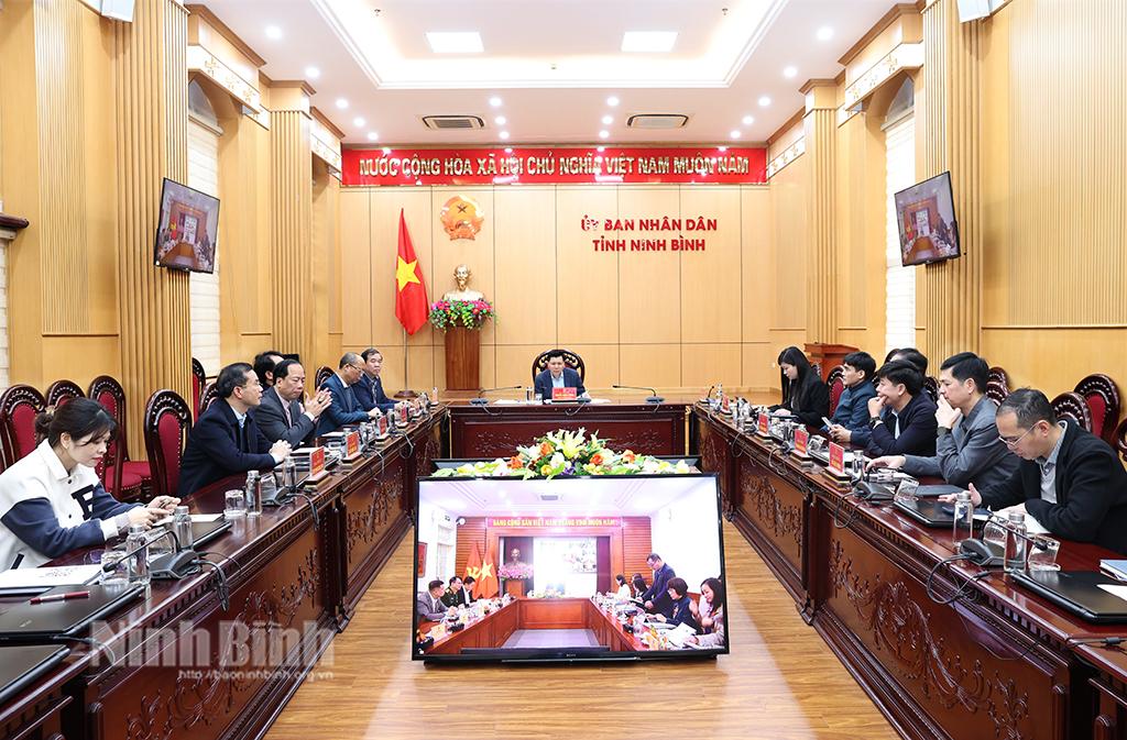 Các đại biểu dự Hội thảo tại điểm cầu Ninh Bình.