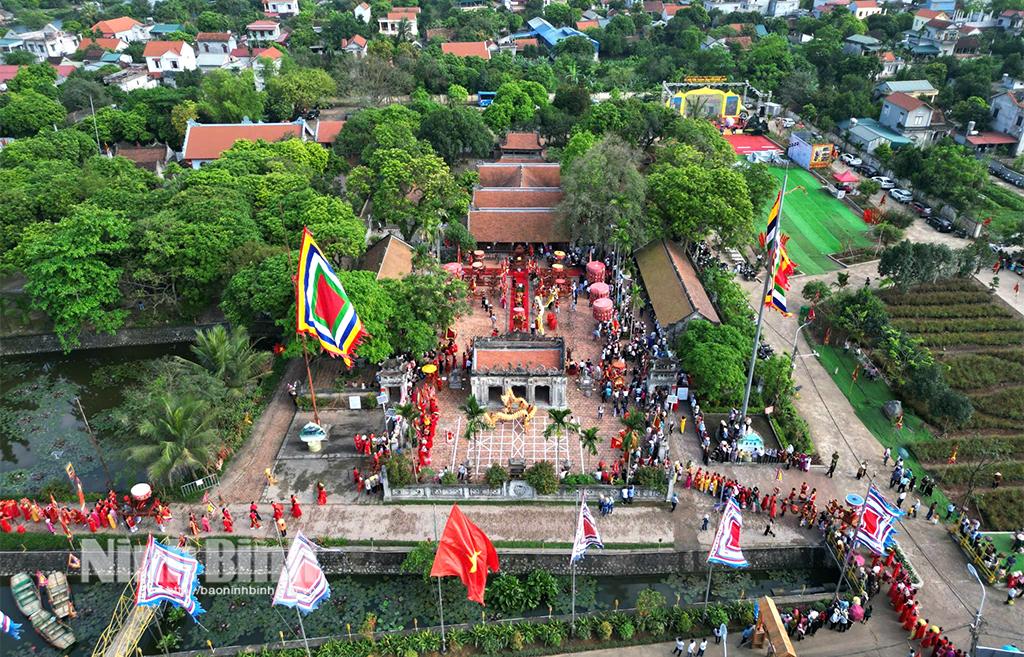 Quang cảnh đền Thánh Nguyễn (xã Tiến Thắng, huyện Gia Viễn). Ảnh: Minh Quang