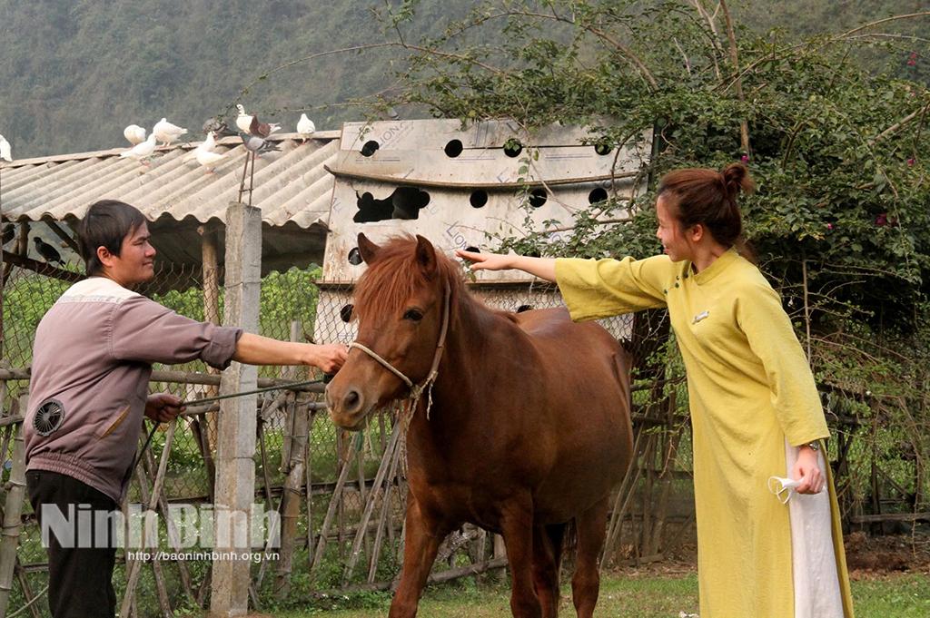 Du khách tham quan, trải nghiệm tại “Bai Đinh Jungle Farm”.