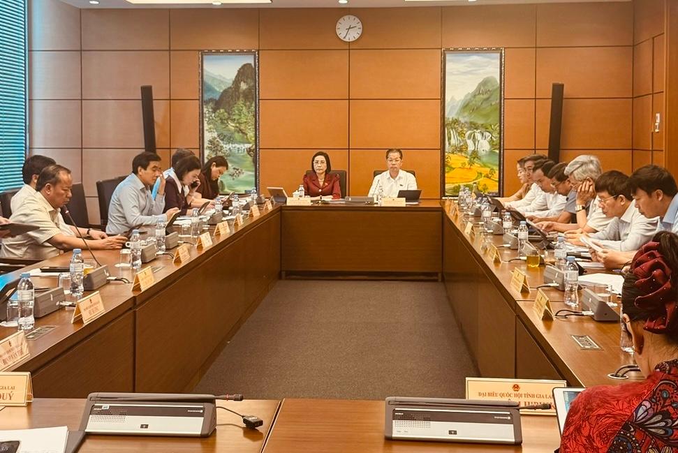 Các đại biểu thảo luận tại Tổ.