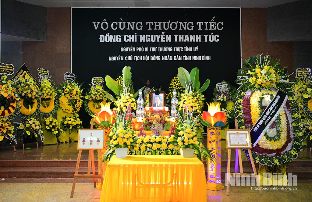 Lễ truy điệu đồng chí Nguyễn Thanh Túc, nguyên Phó Bí thư Thường trực Tỉnh ủy, nguyên Chủ tịch HĐND tỉnh Ninh Bình.