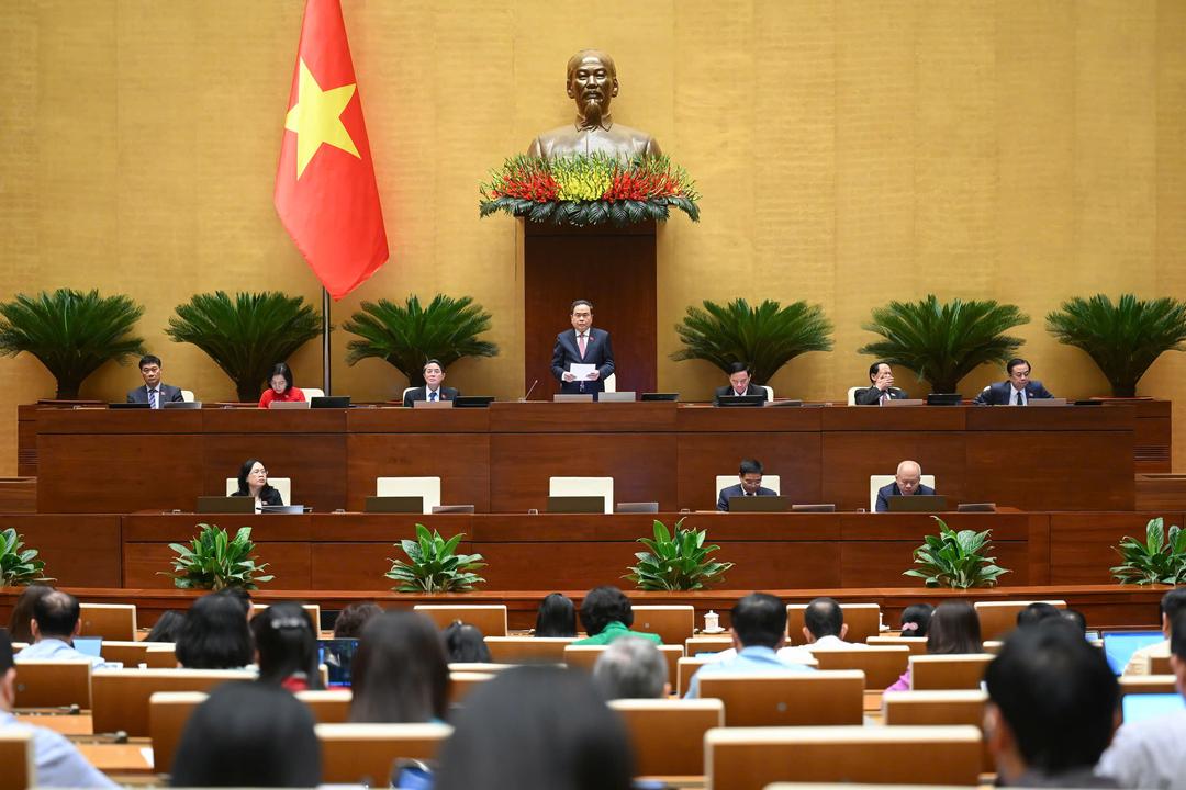 Chủ tịch Quốc hội phát biểu kết thúc nhóm vấn đề chất vấn thuộc lĩnh vực tài chính. Ảnh: Quochoi.vn