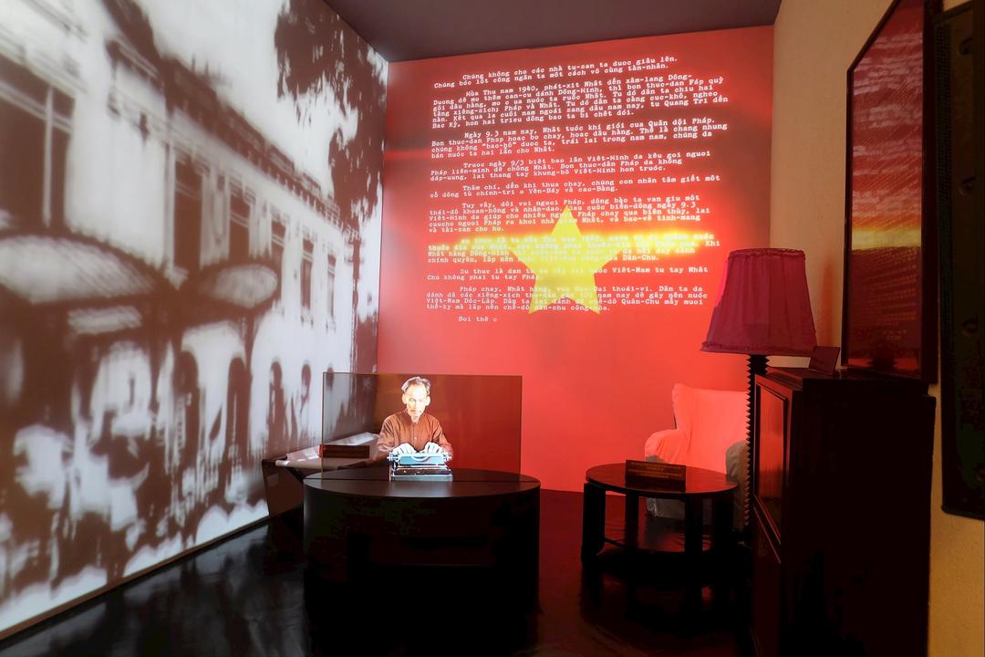 Căn phòng Chủ tịch Hồ Chí Minh viết bản Tuyên ngôn Độc lập.