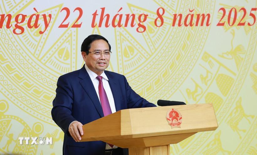 Thủ tướng Phạm Minh Chính phát biểu tại Hội nghị (Ảnh: Dương Giang/TTXVN)