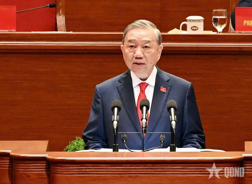 Đồng chí Tô Lâm, Tổng Bí thư Ban Chấp hành Trung ương Đảng khóa XIV. Ảnh: QĐND