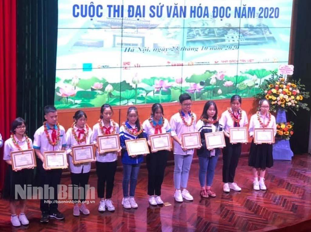 Ninh Bình đạt 2 giải khuyến khích tại Cuộc thi Đại sứ Văn hóa đọc năm 2020