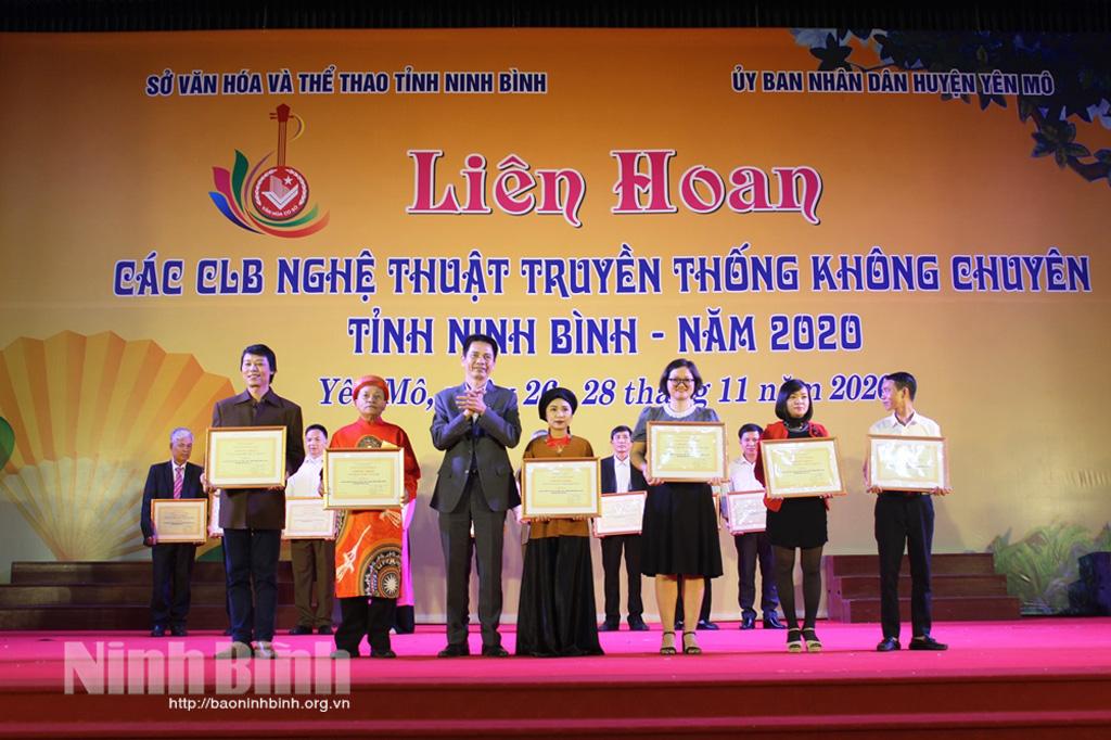 Tổng kết và trao giải Liên hoan các CLB nghệ thuật truyền thống không chuyên năm 2020