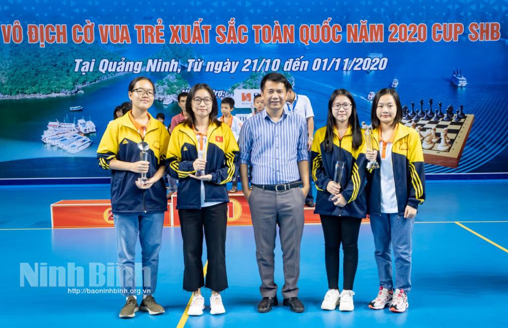 Ninh Bình giành 10 huy chương tại Giải vô địch cờ vua trẻ xuất sắc toàn quốc Cúp SHB năm 2020