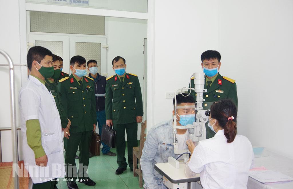 Kiểm tra công tác khám tuyển nghĩa vụ quân sự tại huyện Kim Sơn