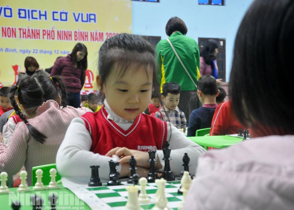Giải vô địch cờ vua các trường mầm non thành phố Ninh Bình năm 2020