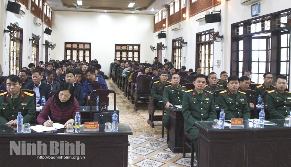 Yên Khánh tập huấn Luật Dân quân tự vệ, Luật lực lượng dự bị động viên