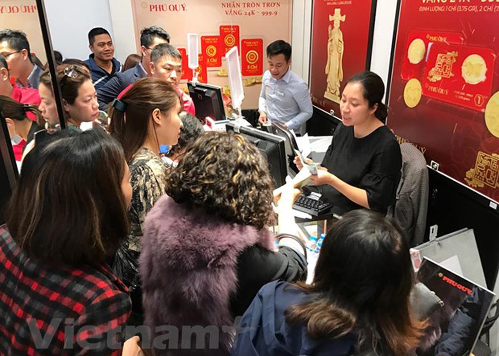 Giá vàng trong nước và tỷ giá trung tâm cùng tăng ngày đầu tuần