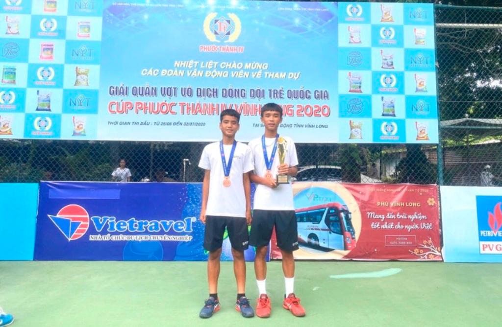 Quần vợt Ninh Bình giành 1 huy chương đồng Giải vô địch đồng đội trẻ quốc gia năm 2020