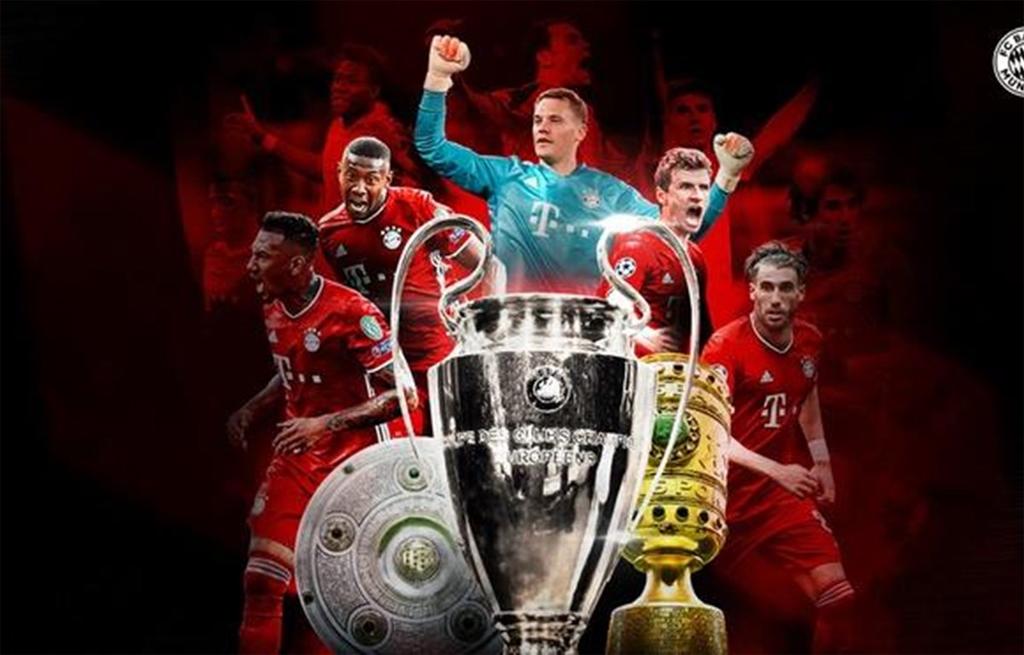 ''Ngũ hổ tướng'' đã cùng Bayern lặp lại kỳ tích ăn ba đầy vinh quang