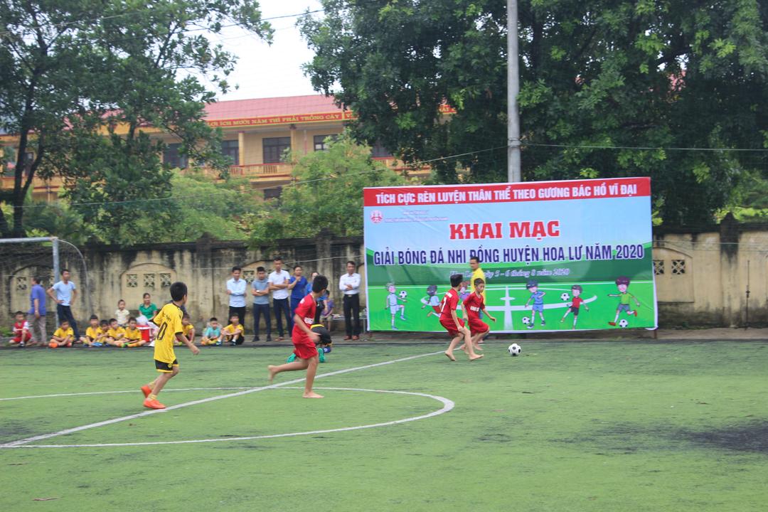 Giải bóng đá nhi đồng huyện Hoa Lư năm 2020