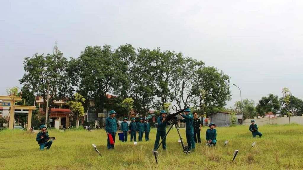 Ban CHQS huyện Hoa Lư tổ chức huấn luyện dân quân binh chủng năm 2020