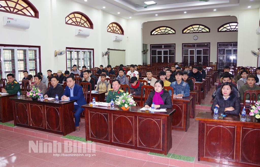 Nho Quan bồi dưỡng kết nạp Đảng cho thanh niên chuẩn bị nhập ngũ năm 2021
