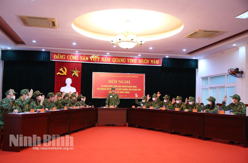 Sở Tài nguyên và Môi trường diễn tập quốc phòng - an ninh năm 2021