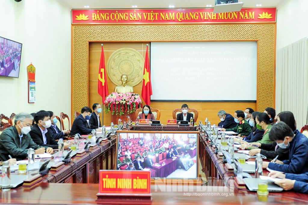 Sơ kết công tác kiểm tra, giám sát và thi hành kỷ luật của Đảng 9 tháng năm 2021
