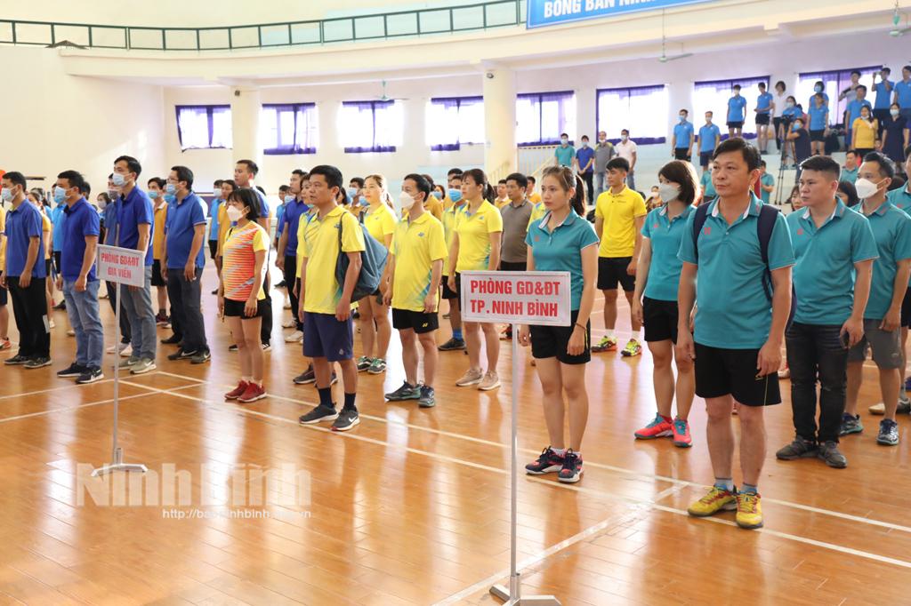 Khai mạc giải cầu lông khối các phòng Giáo dục và Đào tạo cụm 1 năm 2021