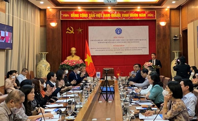 "Chuyển đổi số - Nền tảng hữu hiệu nâng cao chất lượng quản lý, đảm bảo quyền lợi an sinh xã hội cho người dân"
