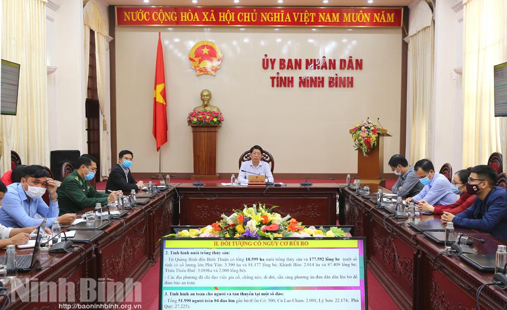 Hội nghị trực tuyến triển khai các biện pháp khẩn cấp ứng phó với bão RAI