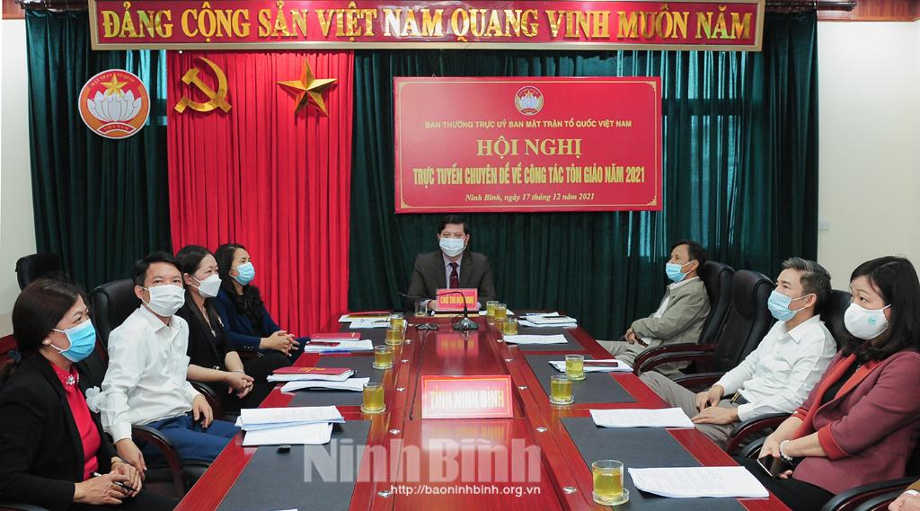 Tập huấn chuyên đề về công tác tôn giáo năm 2021