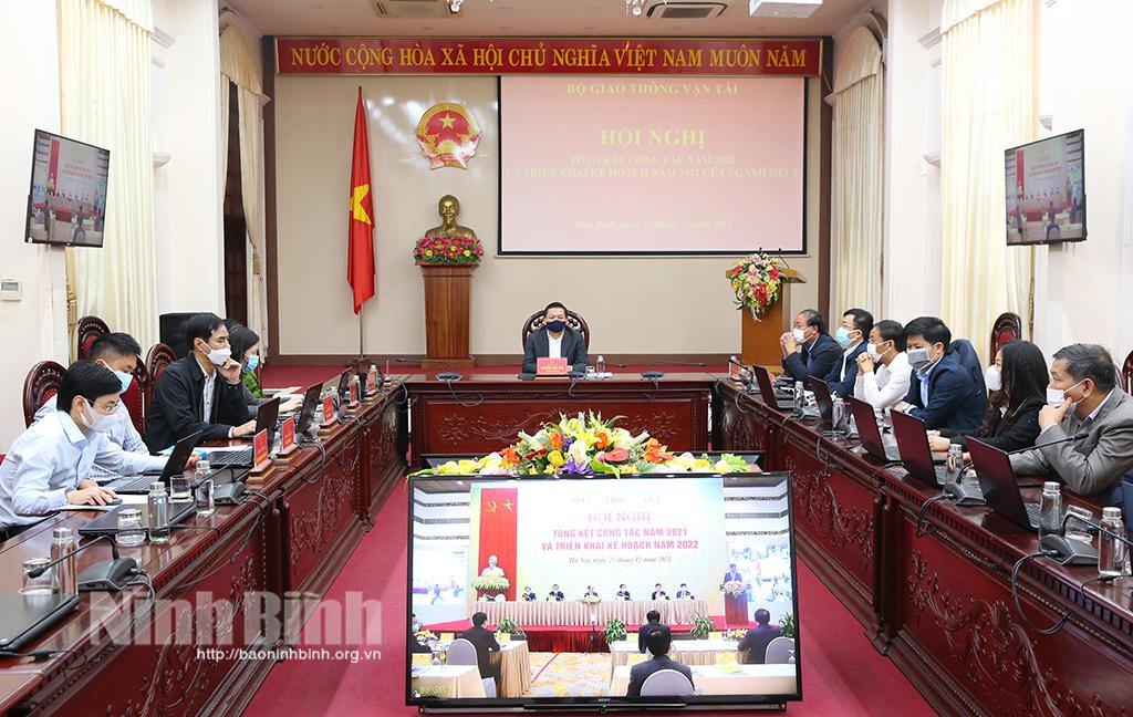 Hội nghị trực tuyến toàn quốc tổng kết công tác năm 2021 của Bộ Giao thông Vận tải
