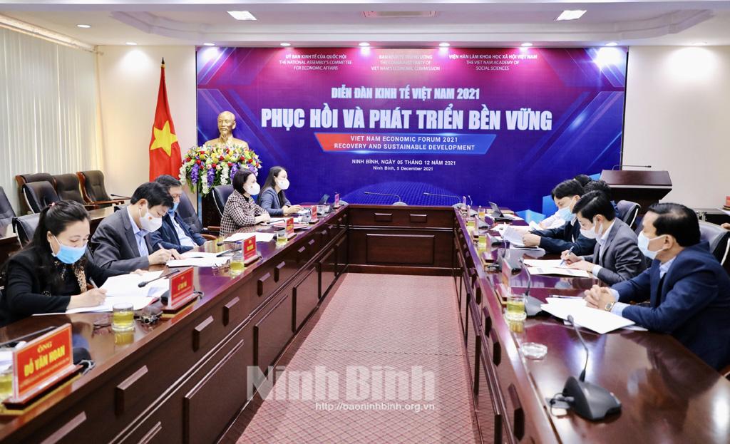 Diễn đàn Kinh tế Việt Nam năm 2021: "Phục hồi và phát triển bền vững"