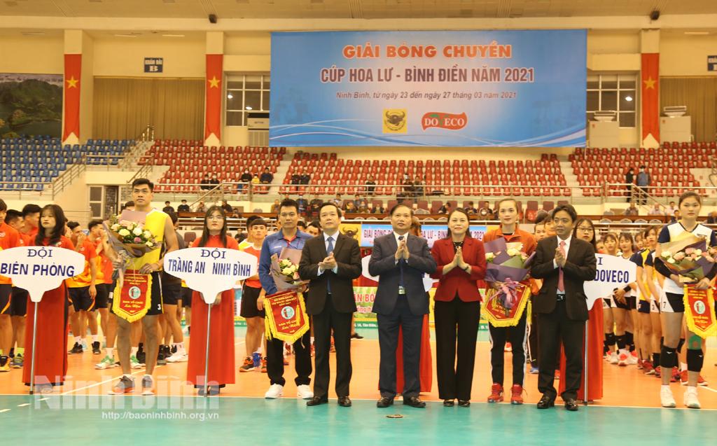 Khai mạc Giải Bóng chuyền Cúp Hoa Lư - Bình Điền năm 2021