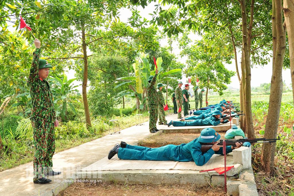 Yên Mô, nâng cao chất lượng huấn luyện dân quân, tự vệ