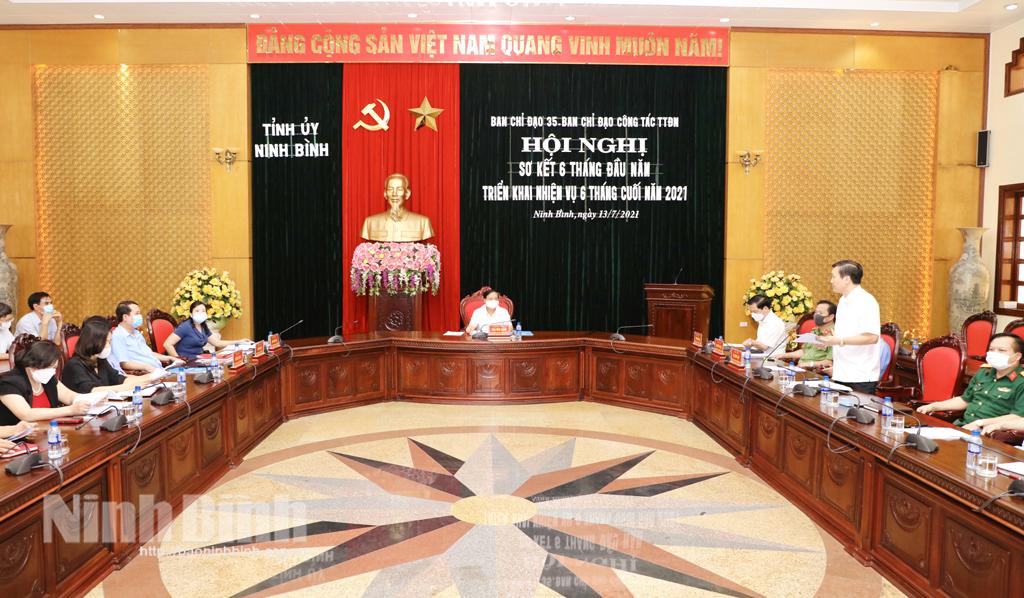 Ban Chỉ đạo 35 và Ban Chỉ đạo công tác thông tin đối ngoại tỉnh triển khai nhiệm vụ 6 tháng cuối năm