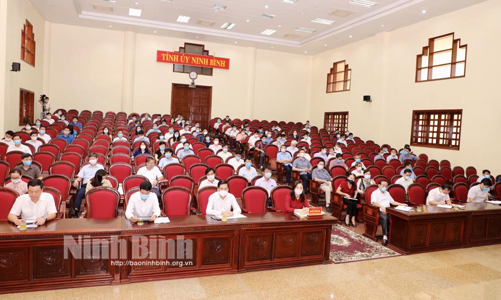 Đảng ủy Khối Cơ quan và Doanh nghiệp tỉnh sơ kết công tác 6 tháng đầu năm