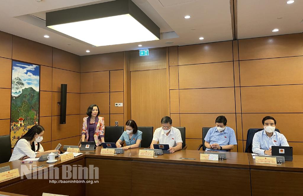 Kỳ họp thứ nhất, Quốc hội khóa XV: Đoàn ĐBQH tỉnh tham gia thảo luận tại tổ về một số chương trình, kế hoạch phát triển kinh tế- xã hội