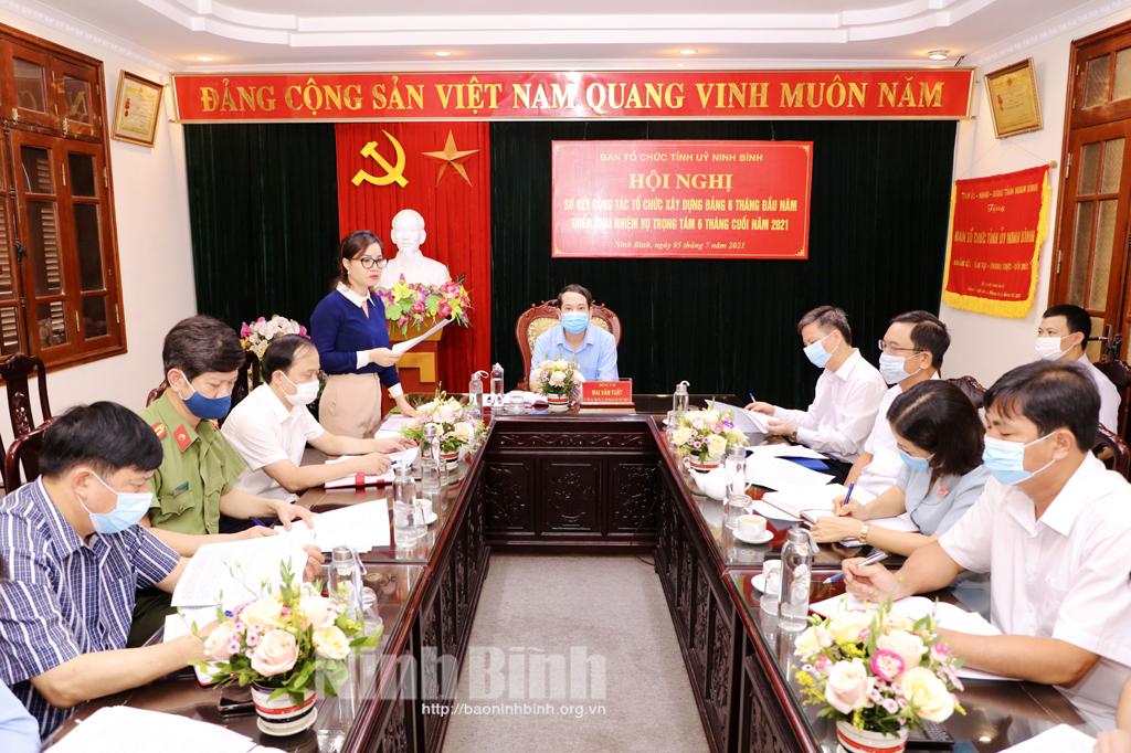 Triển khai nhiệm vụ trọng tâm công tác tổ chức xây dựng Đảng 6 tháng cuối năm 2021
