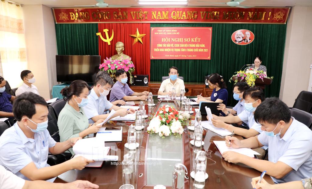 Triển khai nhiệm vụ trọng tâm công tác bảo vệ, chăm sóc sức khỏe cán bộ 6 tháng cuối năm 2021