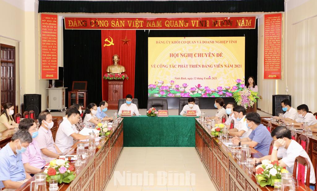 Hội nghị chuyên đề về công tác phát triển đảng viên năm 2021