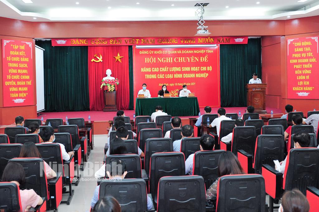 Hội nghị chuyên đề về nâng cao chất lượng sinh hoạt chi bộ trong các loại hình doanh nghiệp