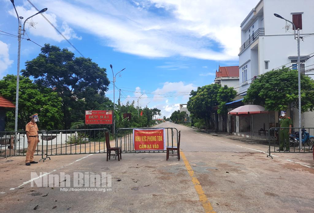 Kim Sơn: Siết chặt các hoạt động lưu thông và đảm bảo ANTT trong thời gian thực hiện giãn cách xã hội